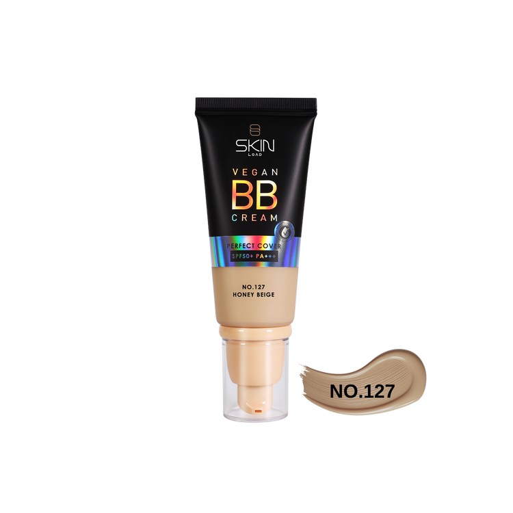 Vegan BB Cream Perfect Cover SPF50+ PA+++ #127 Honey Beige - 55ml