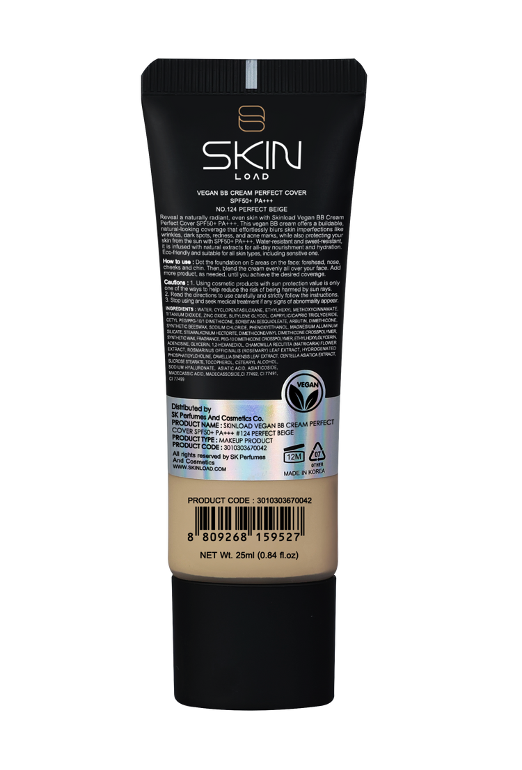Vegan BB Cream Perfect Cover SPF50+ PA+++ #124 Perfect Beige - 25ml