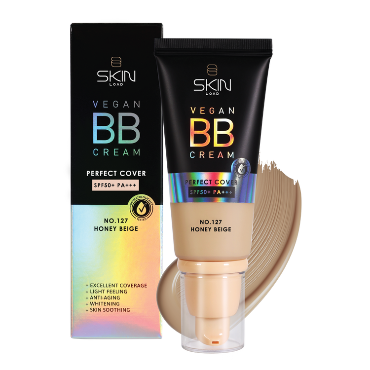 Vegan BB Cream Perfect Cover SPF50+ PA+++ #127 Honey Beige - 55ml